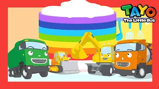 *NEW* The Rainbow Cake l Learn Colors l Tayo Songs for Children l Tayo the Little Bus