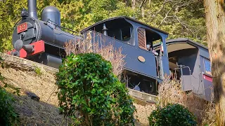 There was a museum in Japan where one could enjoy steam locomotives!