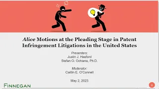 Alice Motions at the Pleading Stage in Patent Infringement Litigations in the United States