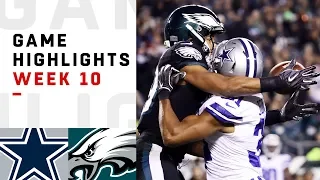 Cowboys vs. Eagles Week 10 Highlights | NFL 2018