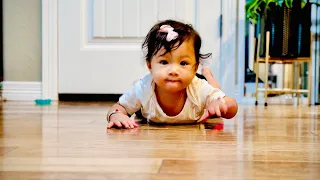 Baby Sheaana learns to crawl ||first time😊😊so happy 😊 🫶//