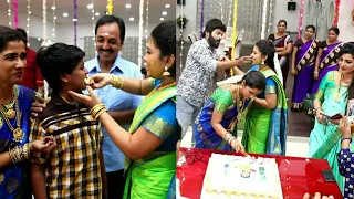 Zee Tamil Sembaruthi Parvathy (Shabana) Birthday Celebration at Shooting Spot Video Lovely Moment..