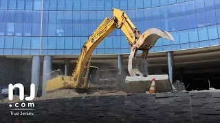 Wall blocking boardwalk access demolished at former Revel casino