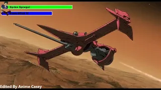 Cowboy Bebop: The Movie (2001) Dogfight Scene with healthbars