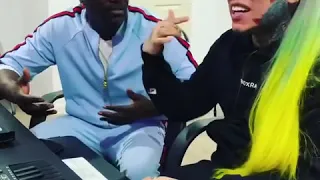 Tekashi 6ix9ine & Akon in the studio working on locked up part 2 remix (WOW)