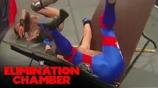 Aleister Black tables AJ Styles with the Meteora: WWE Elimination Chamber 2020 (WWE Network)