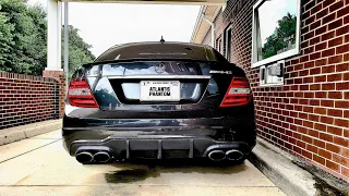 Mercedes-Benz C63 AMG (W204) Stock Exhaust Sound (M156 6.2L V8)