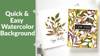 Quick Vibrant Watercolor Card Idea | Altenew Take 2 with Therese