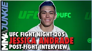 Jessica Andrade wants Weili vs. Jedrzejczyk winner after historic win | UFC Fight Night 205