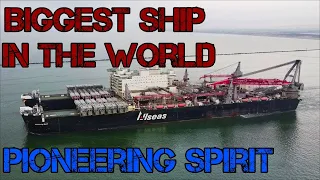 Biggest ship in the World that depart from the port of Rotterdam: Pioneering Spirit