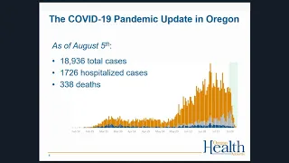 OHA COVID-19 Healthcare Provider Webinar, Aug. 6, 2020