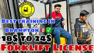 I Made My FORKLIFT LICENSE, Job Pay Rate $23,Best training school for Forklift