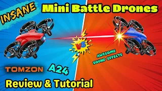 Tomzon A24 Battle Drones [Review & Tutorial] #drone #mini #battle #fun #review #tomzon #tutorial