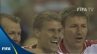 Ebbe Sand on goal vs Nigeria | 1998 FIFA World Cup