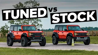 BRONCO RAPTOR Drag Race Comparison // VELOCIRAPTOR 500 by HENNESSEY vs Ford Bronco Raptor