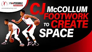 CJ McCollum Footwork to Create Space | Micah Lancaster | Basketball Training