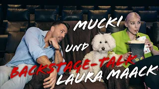 Ein Backstage-Talk zu dritt, mit special Gast Mucki im UCI, der erste Hund im Kino