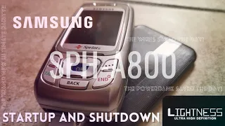 Samsung SPH-A800 Startup and shutdown