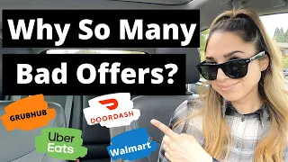 DoorDash, Uber Eats, GrubHub, Walmart Spark Multi App Driver Ride Along | Why So Many Bad Offers?
