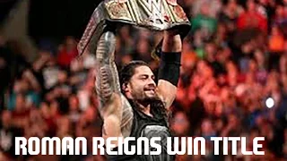 Roman Reigns Wins WWE World Heavyweight Championship Full Match: Raw, December 14, 2015