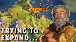 My start made expansion a bit tricky... [Civ 6 Mongolia Ep.4]