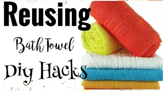 DIY|How to Recycle Old Towels to BathMat/Rug/Sheet Craft Idea & Hacks