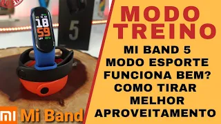 Modo Treino com  Mi Band 5 Smartband | Funciona bem?