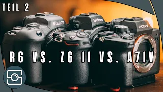 Wer hat die BESTE Mittelklasse KAMERA? 📷 SONY a7 IV vs. Canon EOS R6 vs. Nikon Z6 II - Teil 2