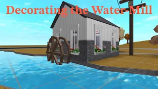 Decorating my Water-Mill in my mini Vermont | Roblox Bloxburg