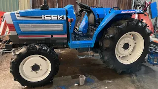 Đại Thành| Iseki TA320 tractor số cơ ben cơ 4WD| Hàng nhật Bãi Giá hấp dẫn lh 0966588517