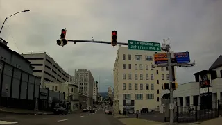 Driving through downtown Scranton, PA on the way to Steamtown