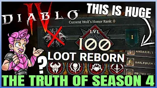 Diablo 4 - The REAL Season 4  Theme is Actually... - FAST Lvl 100, Actual New Endgame, Drama & More!