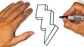 Как нарисовать молнию | Простые рисунки для срисовки