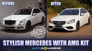 Mercedes W212 modified to AMG Kit with AMG alloys