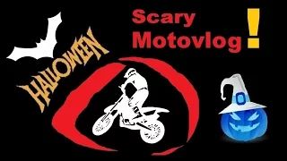 Scary HALLOWEEN Motovlog | Dark forest & crazy witch !?