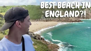 DAY TRIP TO CORNWALL 🇬🇧 | Porthcurno Beach & Lands End