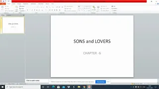 SONS AND LOVERS SUMMARY CH 6