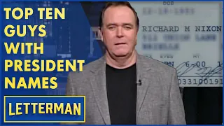 Top Ten Good Things About Having The Same Name As A President | Letterman