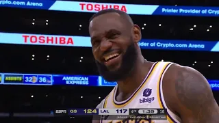 LeBron James says “I’m too old for this sh*t” after 20min delay in Lakers vs Warriors 😂