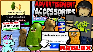 Roblox Website Ads Used To GIVE ACCESSORIES WHEN YOU CLICK THEM!?