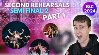 EUROVISION 2024: REHEARSAL 2 REACTIONS: SEMI FINAL 2 - Part 1