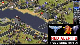 Red Alert 2 Yuri's Revenge I 1 Allied vs 7 Soviets (Brutal Ai)