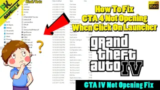 How To Fix GTA 4 Not Opening | GTA IV Not Launching Fix | GTA IV Not Open Fix When Click On Launcher