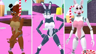 [SFM FNAF] Mangle jumplove - ALL FNAF Security Breach ANIMATRONICS  ON GMOD!