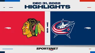 NHL Highlights | Blackhawks vs. Blue Jackets - December 31, 2022