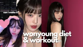 trying the WONYOUNG diet and exercise for a week 🎀 diet vlog pilates