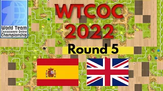 SPAIN vs UK - Round 5 World Team Carcassonne Online Championship 2022 (ft. N2xu)