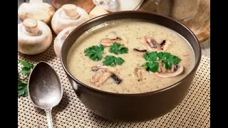 Creamy mushroom soup! Well and delicious !!