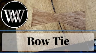 How to Inlay a Bow Tie or Butterfly in Wood To Stabilize a Crack or Cut A Dutchman