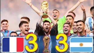 MESSI vs MBAPPE - ARGENTINA 3(4) x 3(2) FRANCE FINAL WORLD CUP QATAR 2022 EXTENDED HIGHLIGHT FULL HD